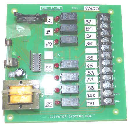 BOARD, CIRCUIT, TOP OF CAR TAPE READER ESI # TS-89