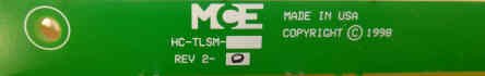 BOARD, CIRCUIT, ASSEMBLY, MCE # HC-TLSM REV 2
