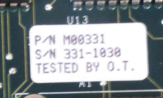 BOARD, CIRCUIT, CAR STATION BOARD, VER. 1.3,REV 1.2 O.THOMPSON #M00331