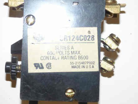 RELAY, OVERLOAD, 1 POLE, NEMA SIZE 1, 27 AMPS,  GE # CR124C028