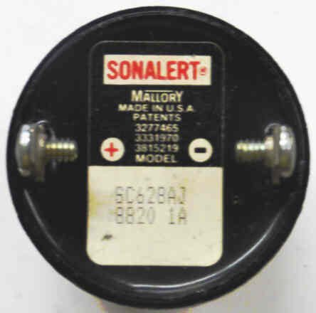 BUZZER, PULSE ALARM. CAR STATION, 6-28 VAC/VDC, 4-16 MA SONALERT SC628AJ