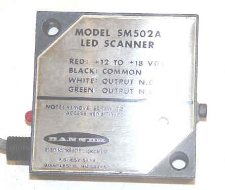 SWITCH, HOISTWAY, OPTO SCANNER BANNER VISOLUX SERGE # 5M502A