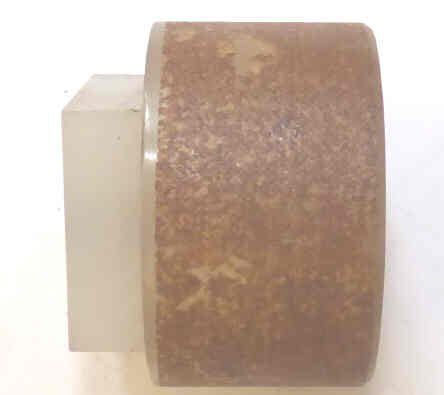 BUTTON, 1/4' X 7/8 X 7/8 TOP, 1 3/8 X 3/4 BASE VINTAGE