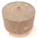 BUTTON, 1/4' X 7/8 X 7/8 TOP, 1 3/8 X 3/4 BASE VINTAGE
