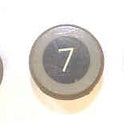 BUTTON, 1 1/8 X 1/4 TOP, 1 1/4 X 3/4 BASE VINTAGE