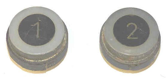 BUTTON, 1 1/8 X 1/4 TOP, 1 1/4 X 3/4 BASE VINTAGE