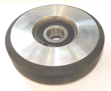 WHEEL, ROLLER GUIDE, FACE, 4 DIA. X 1 WIDE .6693 BEARING