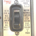 SWITCH, MANUAL MOTOR STARTER, 30A 250V 3 PHASE  ARROW HART# 7810