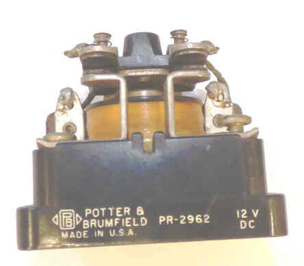 RELAY, POWER, DPST, 12 VDC, POTTER BRUMFIELD # PR-2962