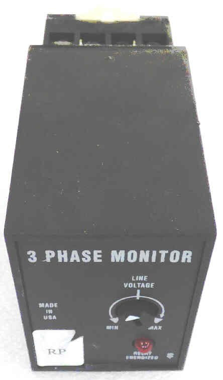 RELAY, 3 PHASE MONITOR, 240 VAC, EIGHT PIN OCTAL BASE SSAC # PLR240A