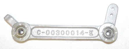 LEVER, BELL CRANK, LOWER, CAST WITH BEARINGS RUBBER BUMPER  ARMOR # 10285-01