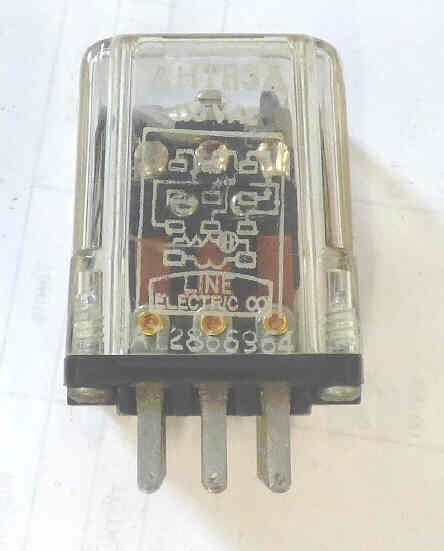 RELAY, 3PDT, 120 VAC, NON-KUP PIN ARRANGEMENT LINE ELECTRIC # AHTR3A