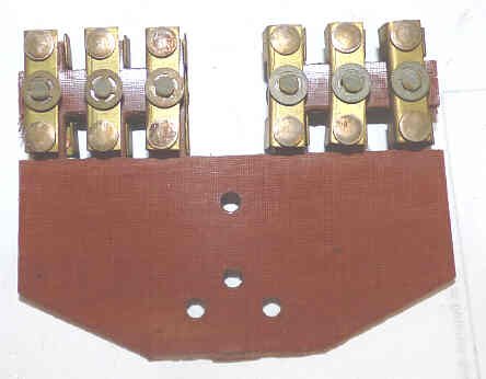 FINGERBOARD, 6 CONTACT ASSEMBLIES EACH SIDE, PHENOLIC BASE