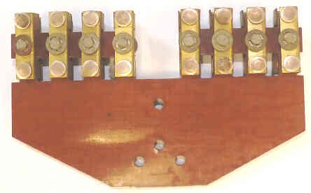 FINGERBOARD, 8 CONTACT ASSEMBLIES EACH SIDE, PHENOLIC BASE