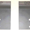 BRACKETS, MARKED 'UP' & 'DOWN' USED WITH SWITCH, MAGNETIC, SET OF 2, MCE