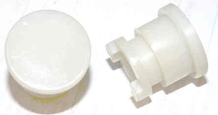 BUTTON, WHITE, TYPE 'H', BLANK, HAUGHTON # 3-40080-__