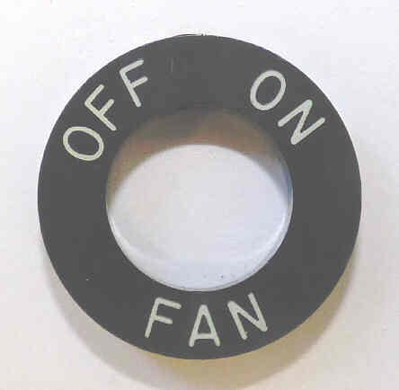 COLLAR, BLACK, 1 X 3/16, 1/2 I.D. MARKED OFF-ON-FAN OTIS # 340AA2