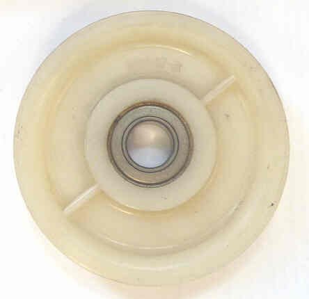 ROLLER, HANGER, NYLON, 3 11/16 X 3/4  .6299 I.D. HAUGHTON # 16847-R