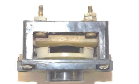 BUTTON, BLOCKED, 7/8 DIA INSERT, SPEC COLLAR & MARKING USED AS JEWEL OR P.I.