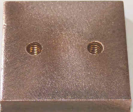 CONTACT, COPPER, 1 5/8 X 1 1/2 X 1/4 (2) TAPPED HOLES ARMOR # 11192-01