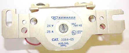 BUZZER, 24 VAC, .25 AMP, EDWARDS # 1064-G5