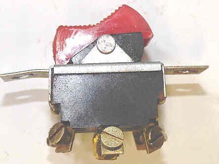 SWITCH, TOGGLE, RED, 10 CONNECITON, 4PDT USED IN PIT STOP SWITCHES AND OTHERS