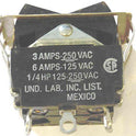 SWITCH, TOGGLE, BLACK, CHROME BEZEL, 3 CONNECTIONS ON-OFF-ON