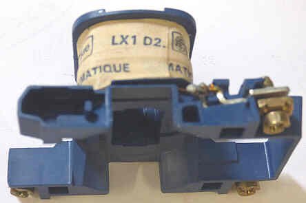 COIL TELEMECANIQUE, 24VAC 50/60HZ FOR CONTACTOR LC1D09,D12,D18 TM # LX1-D2-B7