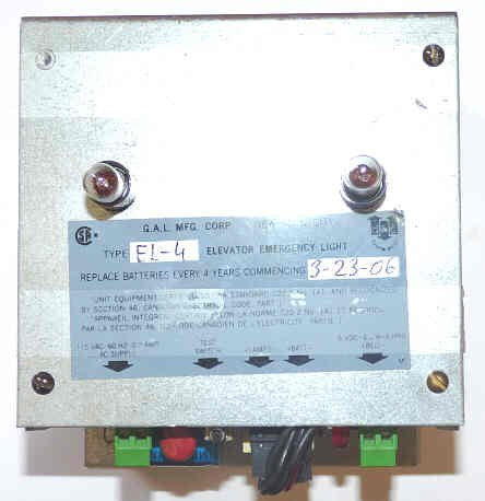LIGHT, EMERGENCY, ASSEMBLY, WITH BATTERY GAL # EMER-0001N