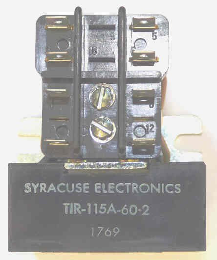 TIMER, RELAY, 120VAC, DPDT, 60 SECONDS, SYRACUSE # TIR-115A-10-2