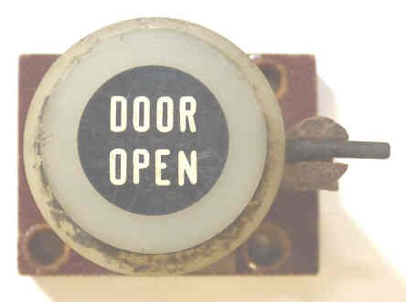 BUTTON, ASSEMBLY, NON-ILLUMINATED, MARKED DOOR OPEN , HORIZONTAL VINTAGE
