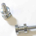 HOOK, PAD, ALUMINIUM, MACHINED, 1 O.A., 1/2 X 3/16 THREADED END