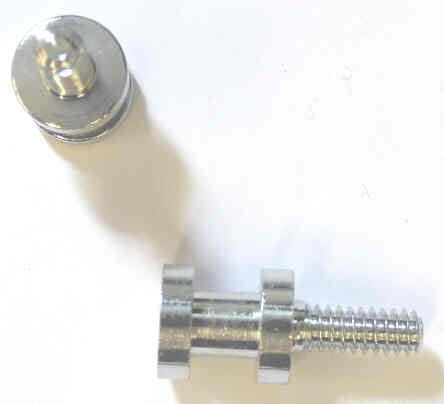 HOOK, PAD, ALUMINIUM, MACHINED, 1 O.A., 1/2 X 3/16 THREADED END