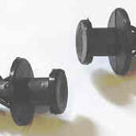 HOOK, PAD, BLACK, PLASTIC, CHRISTMAS TREE, PUSH IN, 1 3/4 O.A.
