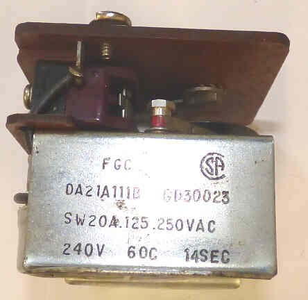 TIMER, 14 SECONDS, 240 VAC, 1 RPM, 5 W GENERAL TIME # E15450