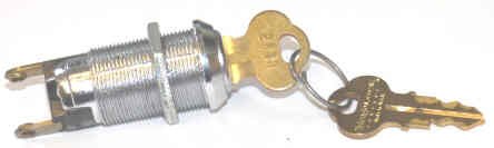 SWITCH, KEYED, 2 POSITION, MOMENTARY, SPRING RETURN, CHICAGO KEY 2111