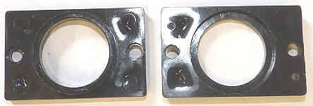 HALO, ROUND BUTTON, PLASTIC, RAISED CIRCLE FRONT, BLACK