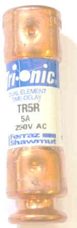 FUSE, TIME DELAY, 5 AMP, 250V FERRAZ SHAWMUT # TR5R