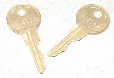 KEY, USED WITH VARIOUS KEYED SWITCHES CHICAGO G1613P