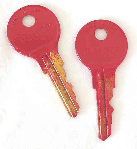 KEY, USED WITH VARIOUS KEYED SWITCHES CHICAGO 1617P