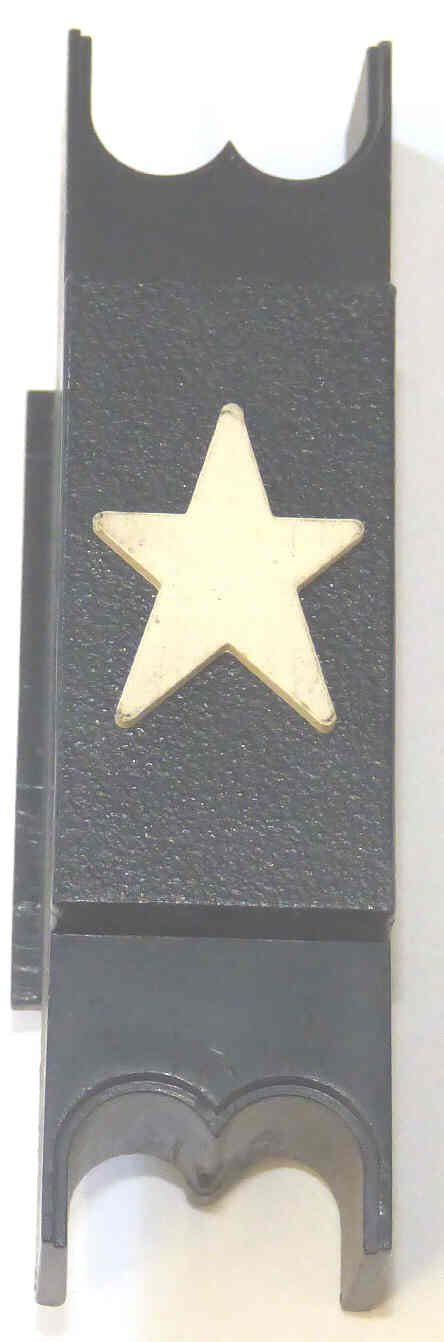 SPACER, .625  WIDE, BLACK, WHITE MARKING, MARKED STAR DOVER # 9716798
