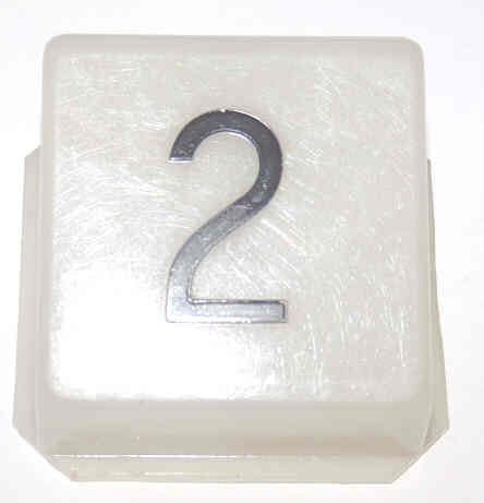 INSERT, POSITION INDICATOR, MARKED # 2, 1 5/16 X 1 3/8 DOVER SERIES 982500