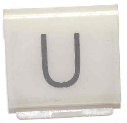INSERT, POSITION INDICATOR, MARKED U 1 5/16 X 1 3/8 DOVER SERIES 982500