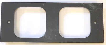 FACEPLATE, INTERMEDIATE, HALL LANTERN, IMPULSE, PLASTIC, BLACK DOV
