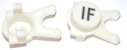 BUTTON, WHITE, ENGRAVED, BLACK # 1F  DOVER # 106734
