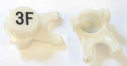 BUTTON, WHITE, ENGRAVED, BLACK # 3F DOVER # 106734