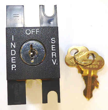 SWITCH. KEYED, V7 FIXTURES, VERT. MOUNT, INDEPENDENT  DOVER # 9746055