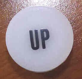 INSERT, BUTTON, 7/8 DIA., WHITE, MARKED UP IN BLACK ARMOR # 11133-01