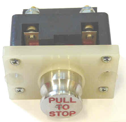SWITCH, STOP, SS, PULL TO RUN, WITH AUXILLARY CONTACT ARMOR # 10411-01