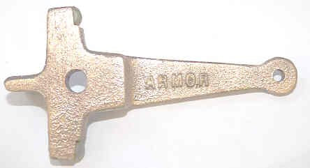 STRIKER, BRONZE, DOUBLE, FOR # 1 CLUTCH ARMOR CASTING # B0030-0022A